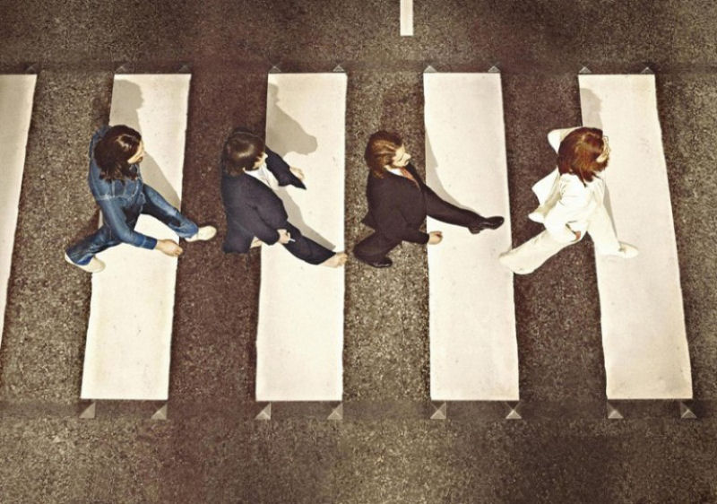 A foto mais famosa dos Beatles vista de outro ângulo.