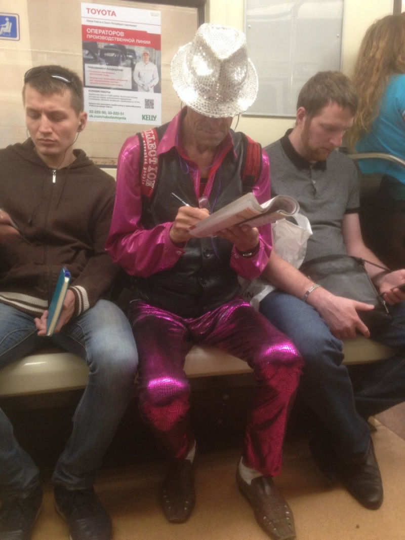 Enquanto isso no metrô russo.