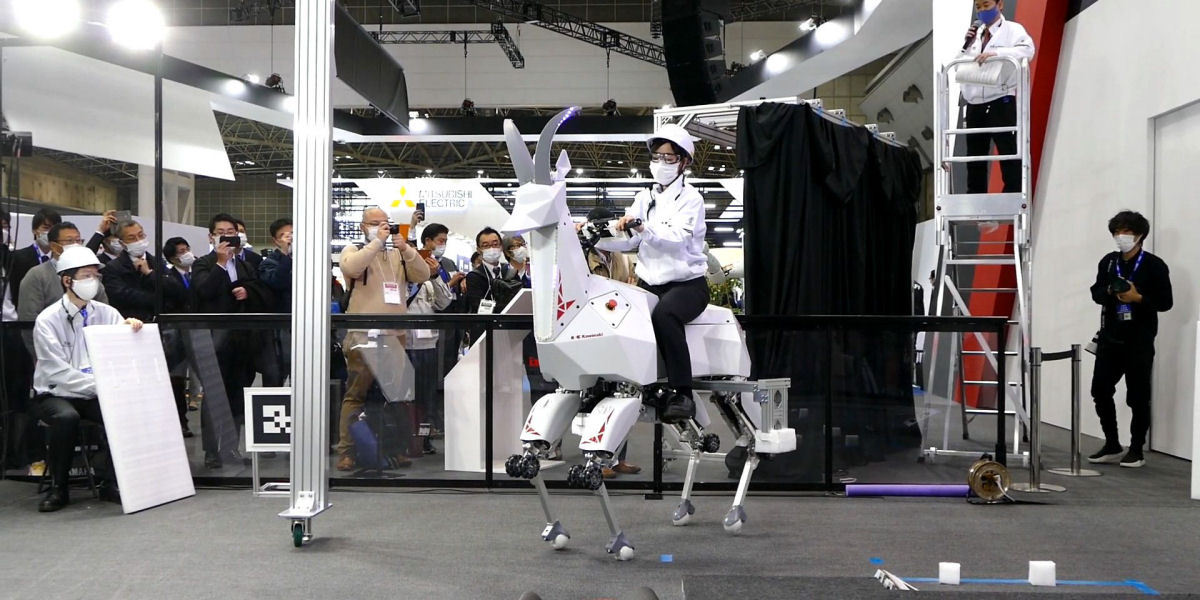 A Kawasaki criou uma cabra-robô para transportar pessoas ou carga
