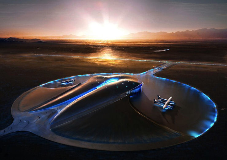 O novo aeroporto espacial Spaceport America 01