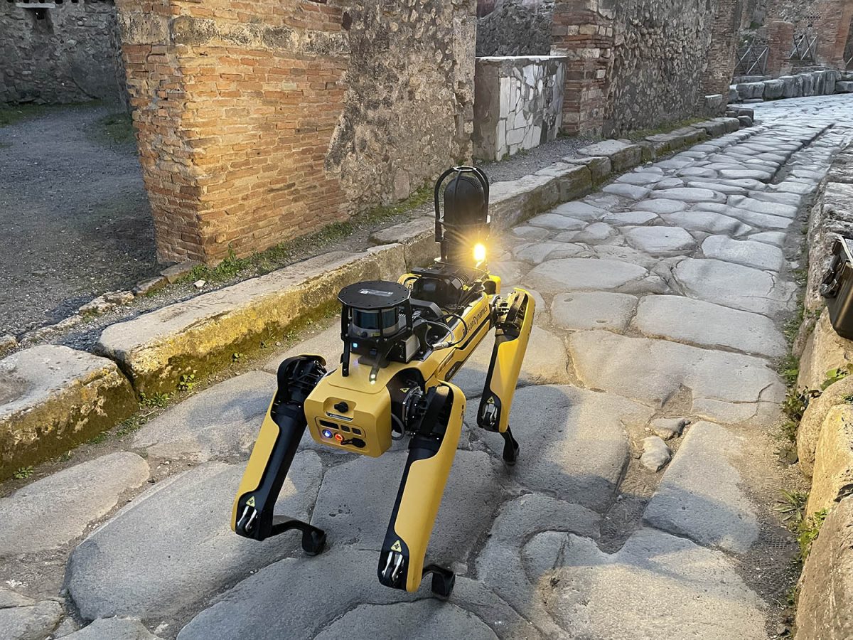 Spot, o robocão da Boston Dynamics, é o novo vigilante das ruínas de Pompeia