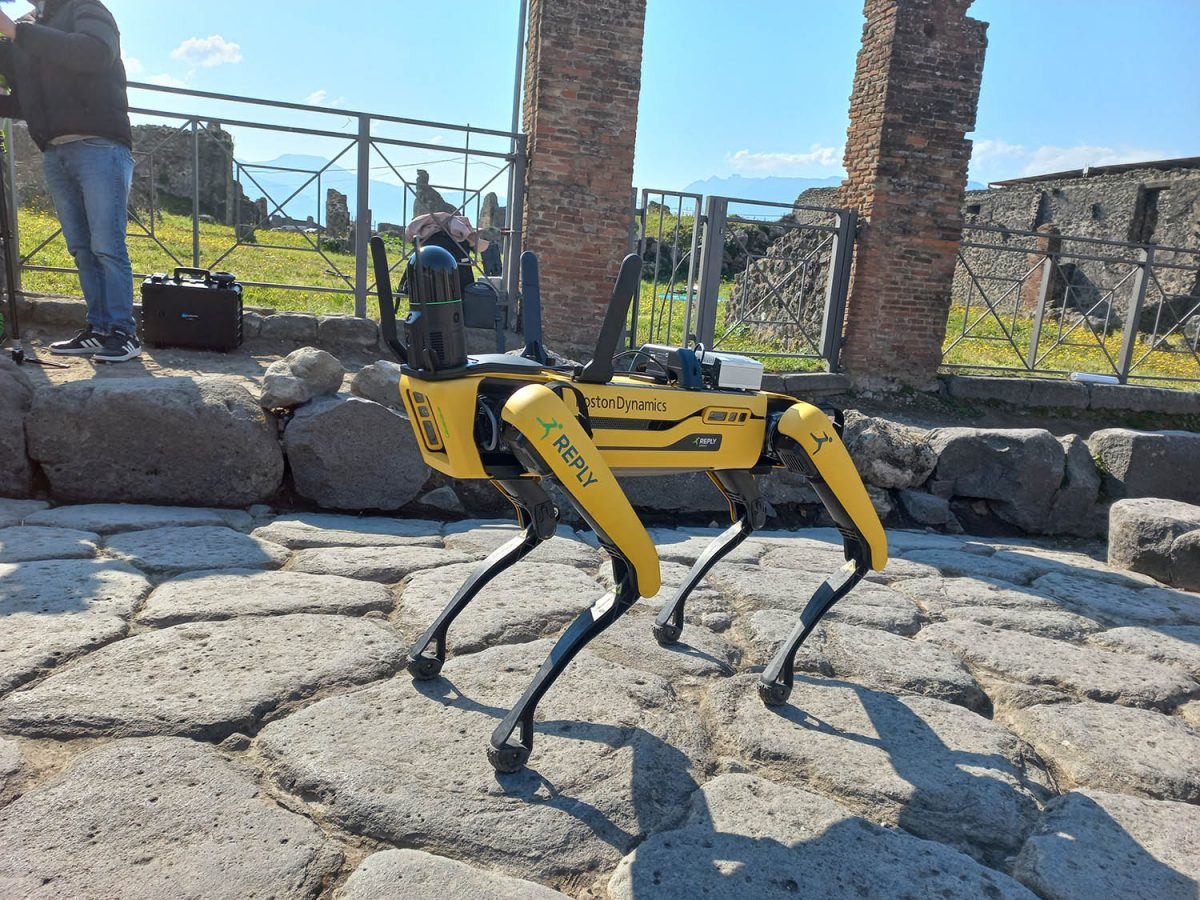 Spot, o robocão da Boston Dynamics, é o novo vigilante das ruínas de Pompeia