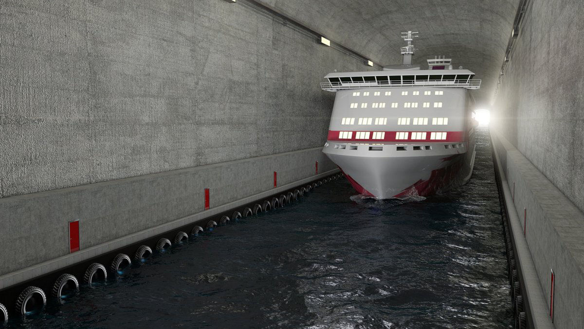 Noruega construir o primeiro tnel para navios de carga do mundo