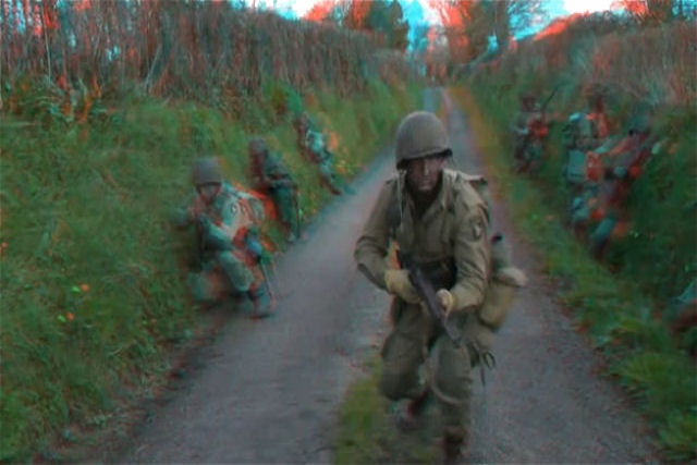 US Soldiers em 3D - Filmes de câmeras fotográficas