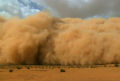 Impressionante tempestade de areia