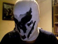 Máscara ao estilo Rorschach, de The Watchmen