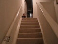 Bebê descendo as escadas de maneira peculiar