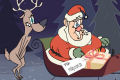 Feliz Natal - Cartão da rena mijona