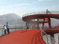 Ponte vermelha em duplo héelix que será construída na China