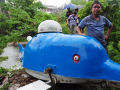 Chinês constrói mini-submarino