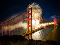 Celebram 75 anos da Golden Gate com incrível espetáculo de fogos artificiais