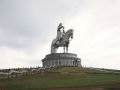 A imponente estátua equestre de Genghis Khan na Mongólia