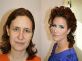 Antes e depois de milagres da maquiagem