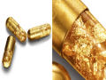 Pilulas de ouro 24k permite aos viciados em luxo fazerem coco dourado