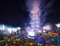 A espetacular queima de fogos de Dubai para receber o ano novo