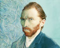 Autorretrato de van Gogh transformado em uma fotografia