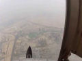 Misteriosa planta dançarina e tempestade de areia vista do Burj Khalifa de Dubai