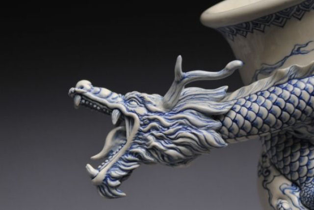 Como faz: vaso dragão chinês