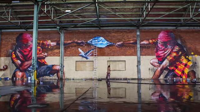 Limitless: um time-lapse de 4 artistas urbanos sem limite de tinta e criatividade