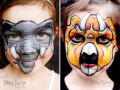 Artista da Nova Zelândia maquia criaturas de fantasia na face de seus filhos