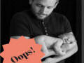 Bebê estraga uma doce foto de pai e filho da maneira mais desagradável possível