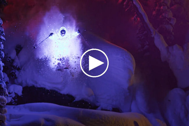 Este video de esquiadores usando trajes de luz LED vai te deixar maravilhado