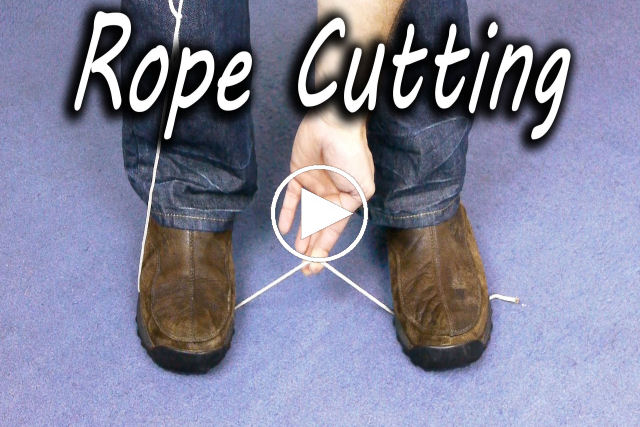 Como cortar corda sem tesoura ou uma faca?