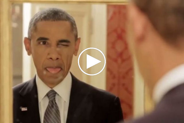 O que o presidente Obama faz quando não tem ninguém olhando?