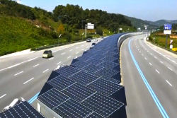 Inauguram uma ciclovia de 40 km coberta de painéis solares na Coreia do Sul
