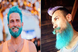 Sereios: homens tingindo o cabelo em cores realmente vívidas