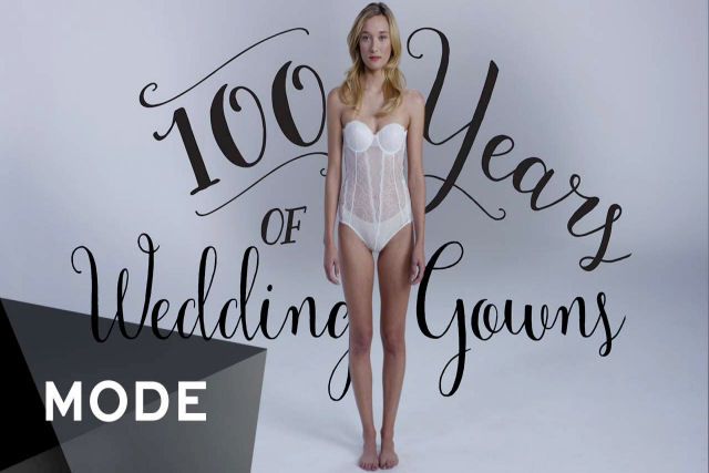 100 anos de vestidos de noiva em 3 minutos