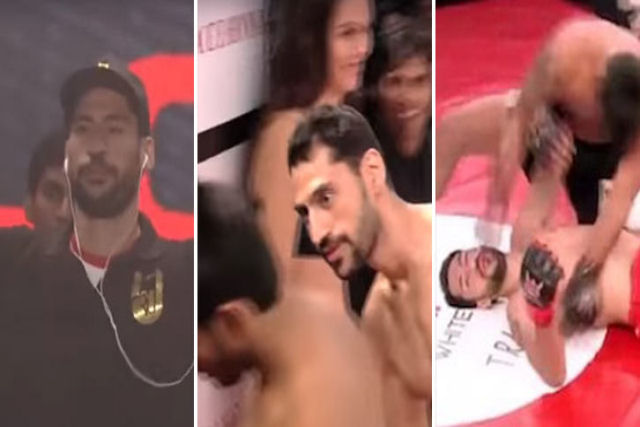 Lutador do MMA indiano faz entrada ridiculamente arrogante e é nocauteado em 9 segundos