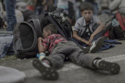 Onde as crianças sírias refugiadas dormem