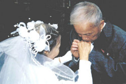 Casal recria seu dia de casamento depois de 70 anos