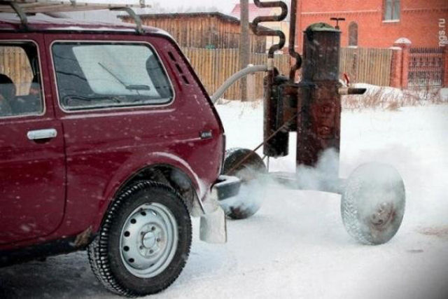 Motoristas ucranianos esto economizando no combustvel com carros movidos a lenha
