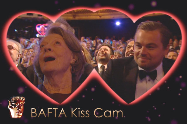 Organizadores dos Prêmios BAFTA 2016 apelaram para a câmera do beijo