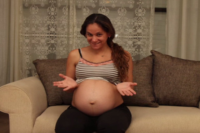 Casal cria divertido time-lapse de sua gravidez