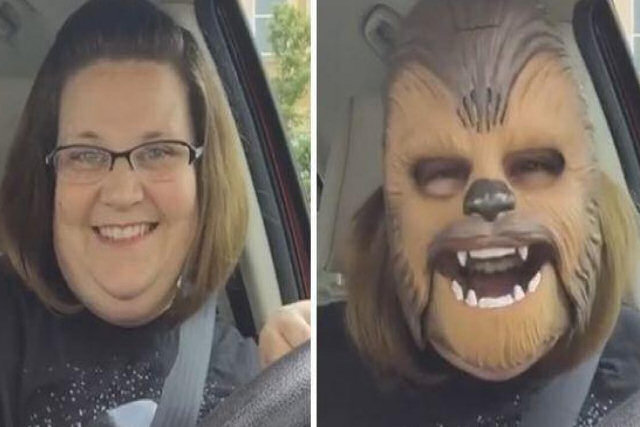 Uma mulher com uma máscara de Chewbacca é o vídeo mais visto na história do Facebook