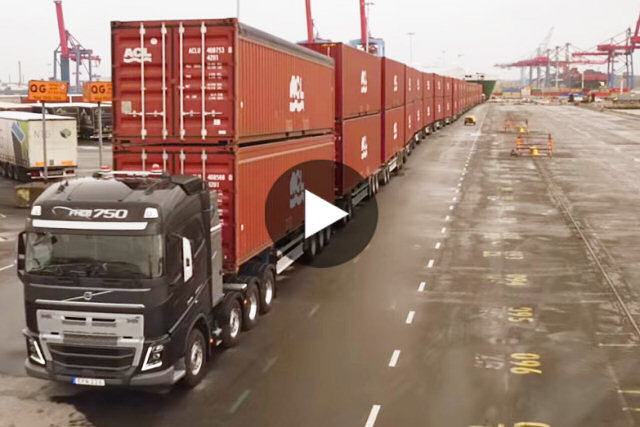 Veja este caminhão da Volvo mover 750 toneladas