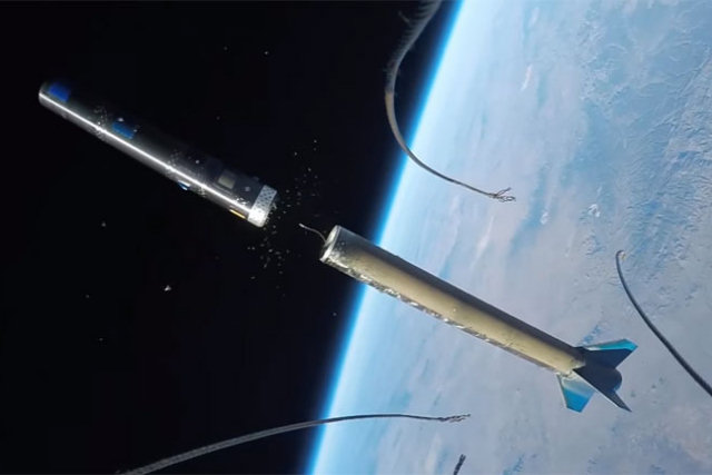 Este vídeo em primeira pessoa de um lançamento de foguete para o espaço é bem bacana