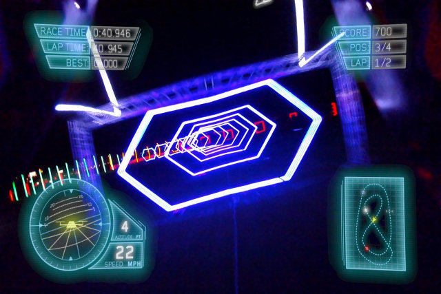 Épica corrida noturna de drone é um videogame da vida real