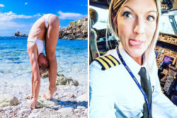 Piloto sueca faz ioga pelo mundo e suas selfies viralizam na rede