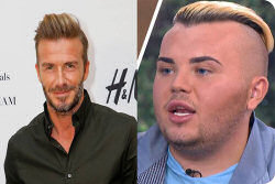 Jovem gastou mais de 80 mil reais para ficar parecido com David Beckham. Não conseguiu!