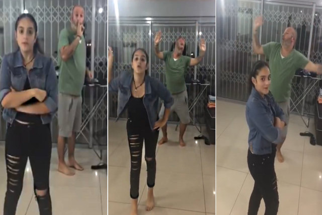 Pai israelense estraga dança da filha