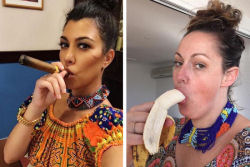 Mulher continua recriando fotos das celebridades do Instagram para mostrar como são ridículas