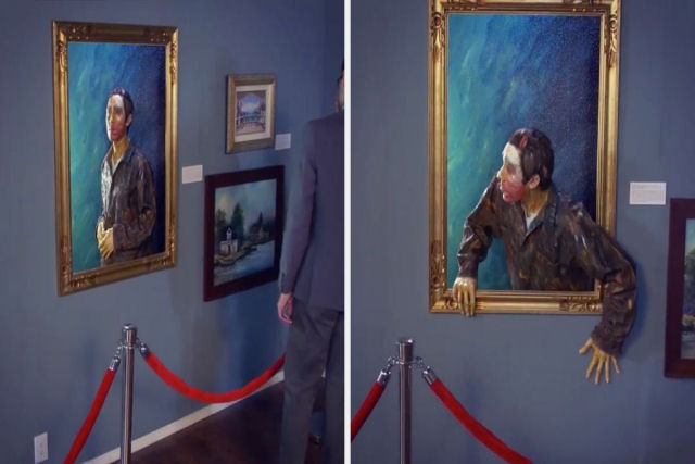 O especialista em efeitos especiais Zach King converteu-se em uma pintura e criou sua obra-prima