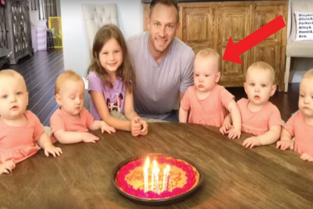 A reação totalmente inesperada quando o pai apaga as velas!