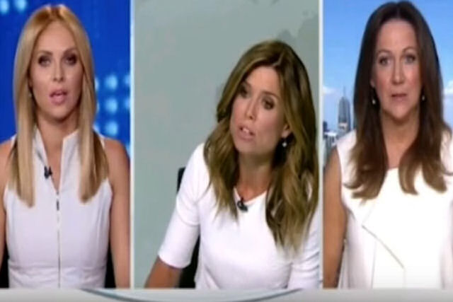 Apresentadoras de TV discutem por causa de trajes da mesma cor