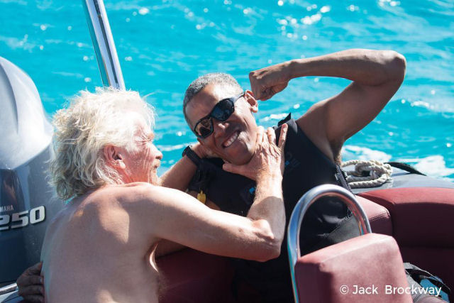 Richard Branson desafia Barack Obama a uma competição de kitesurfing