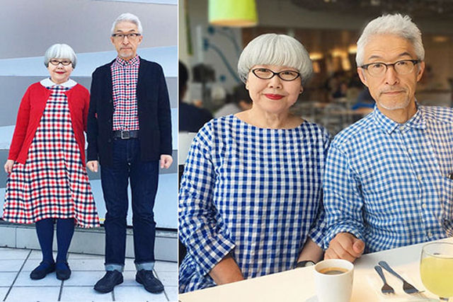 Japoneses casados há 36 anos combinam roupas todos os dias